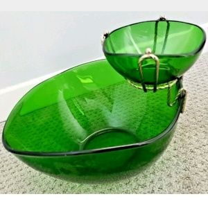VERECO France Chip N Dip Emerald Bowls & Anchor